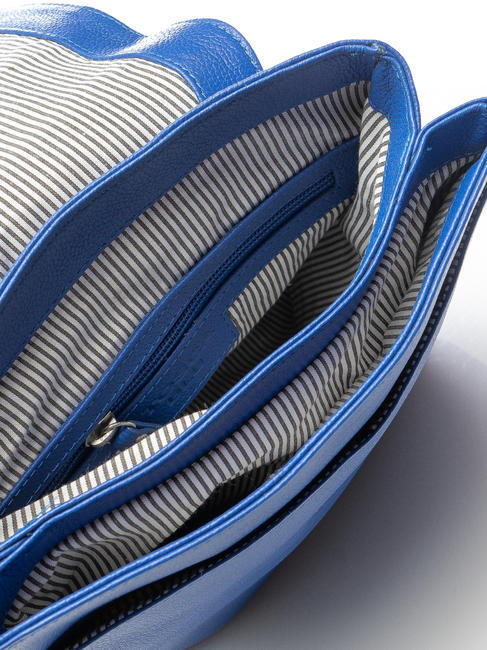  BIANCOSPINO Sac &agrave; dos en cuir bleu &eacute;lectrique - Sacs pour Femme