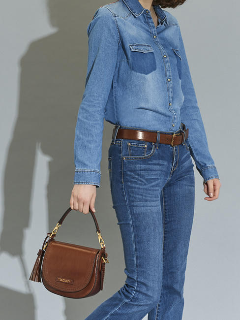  PEARLDISTRICT Mini sac à la main, avec bandoulière MARRON - Sacs pour Femme