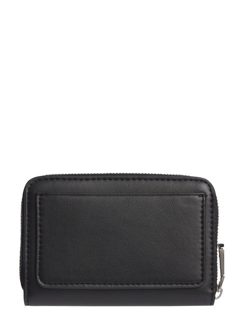  Portefeuille zipp&eacute; &agrave; imprim&eacute; logo NOIR - Portefeuilles Femme