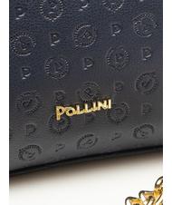 POLLINI  HERITAGE EMBOSSED Mini sac bowling avec bandouli&egrave;re bleu - Sacs pour Femme - 3