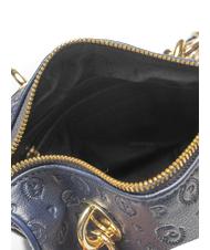 POLLINI  HERITAGE EMBOSSED Mini sac bowling avec bandouli&egrave;re bleu - Sacs pour Femme - 4