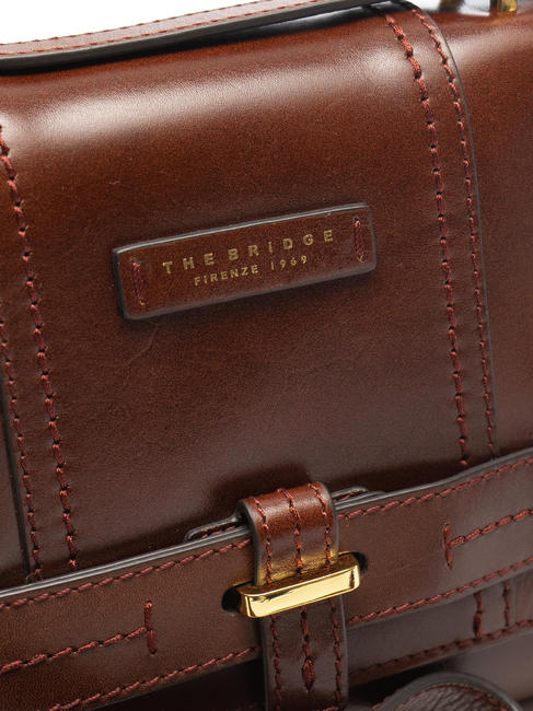 VIGNA  Sac &agrave; bandouli&egrave;re, en cuir MARRON - Sacs pour Femme