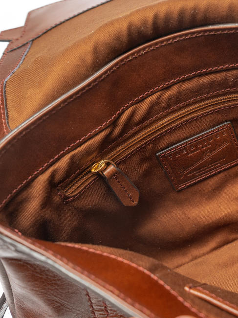 VIGNA  Sac &agrave; bandouli&egrave;re, en cuir MARRON - Sacs pour Femme