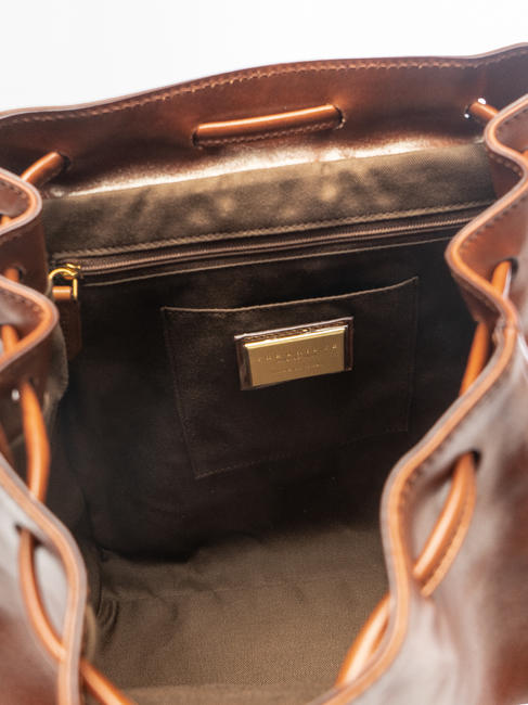 STORY DONNA Sac à dos en cuir MARRON - Sacs pour Femme