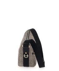 BORBONESE BORBONAIS Sac Hobo LUNA, petit OP / NATUREL / NOIR - Sacs pour Femme - 4