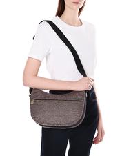 BORBONESE BORBONAIS Sac Hobo LUNA, petit OP / NATUREL / NOIR - Sacs pour Femme - 7