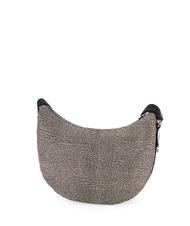 BORBONESE BORBONAIS LUNA Sac à bandoulière en tissu jet op OP / NATUREL / NOIR - Sacs pour Femme - 3