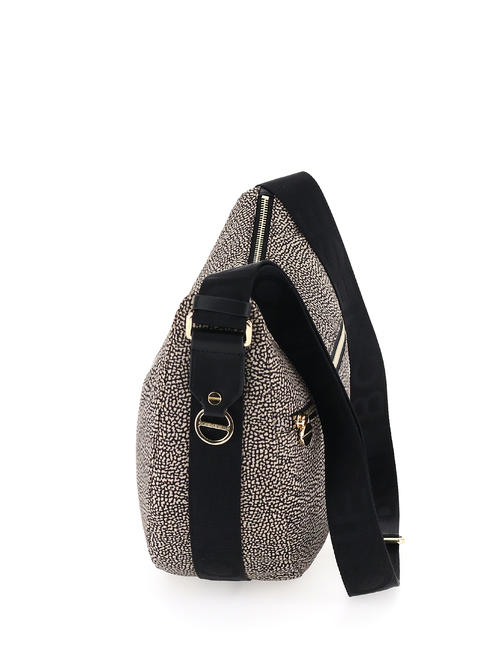 BORBONAIS LUNA Sac à bandoulière en tissu jet op OP / NATUREL / NOIR - Sacs pour Femme