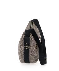 BORBONESE BORBONAIS LUNA Sac à bandoulière en tissu jet op OP / NATUREL / NOIR - Sacs pour Femme - 4