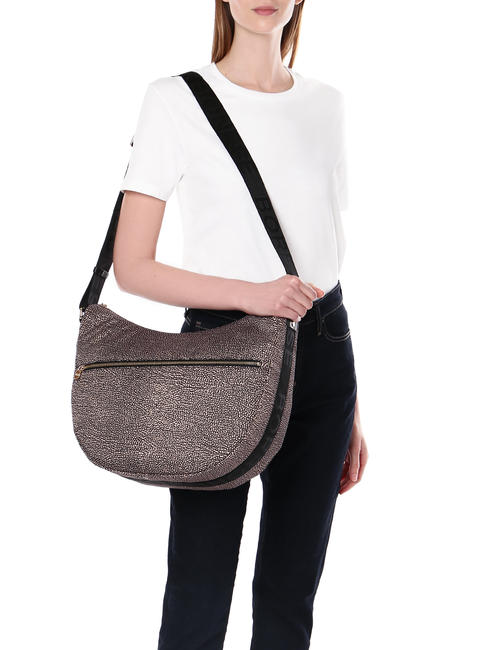 BORBONAIS Sac Hobo LUNA, moyen OP / NATUREL / NOIR - Sacs pour Femme