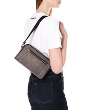 BORBONESE BORBONAIS Mini sac &agrave; bandouli&egrave;re, en tissu OP / NATUREL / NOIR - Sacs pour Femme - 5