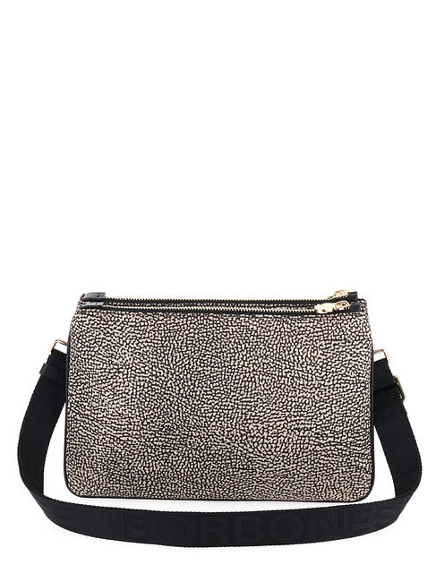 BORBONAIS Sac &agrave; bandouli&egrave;re, petit OP / NATUREL / NOIR - Sacs pour Femme