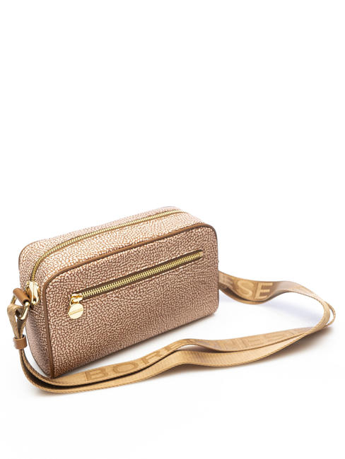 BORBONAIS Mini sac &agrave; bandouli&egrave;re, en tissu mer Beiger - Sacs pour Femme