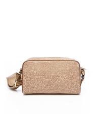 BORBONESE BORBONAIS Mini sac &agrave; bandouli&egrave;re, en tissu mer Beiger - Sacs pour Femme - 3