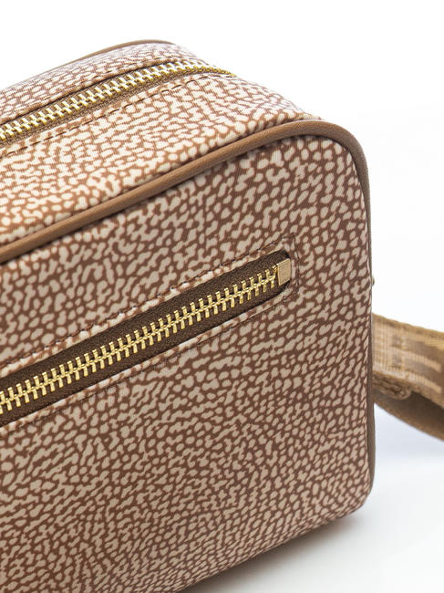 BORBONAIS Mini sac &agrave; bandouli&egrave;re, en tissu mer Beiger - Sacs pour Femme