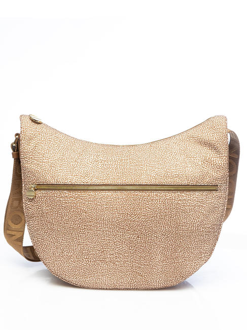 BORBONAIS Sac Hobo LUNA, moyen mer Beiger - Sacs pour Femme
