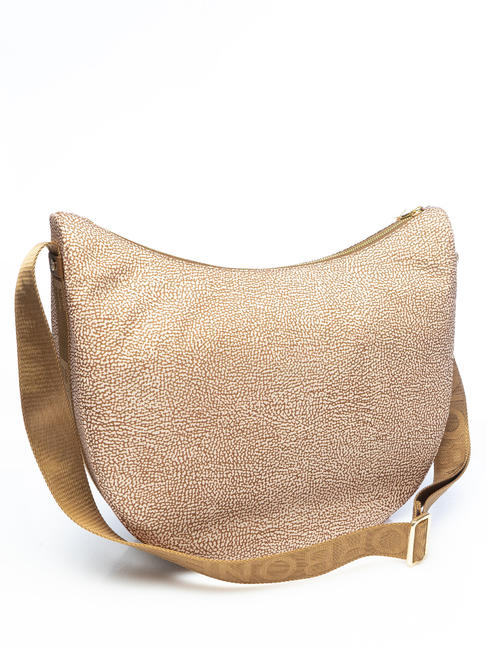 BORBONAIS Sac Hobo LUNA, moyen mer Beiger - Sacs pour Femme