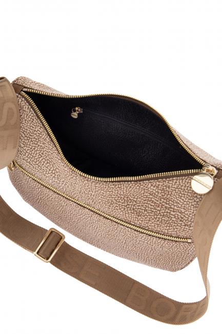 BORBONAIS Sac Hobo LUNA, petit mer Beiger - Sacs pour Femme