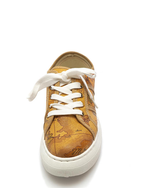 GEO CLASSIC Baskets &agrave; plateforme en toile NATUREL - Chaussures Femme