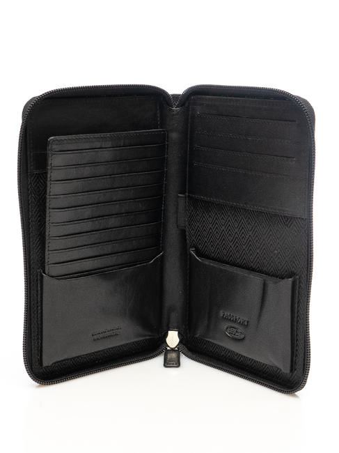 MONTE ROSA Porte-cartes en cuir Noir - Portefeuilles Femme