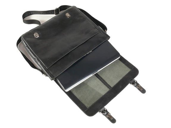 NORFOLK Messager en cuir Noir - Porte Documents Travail