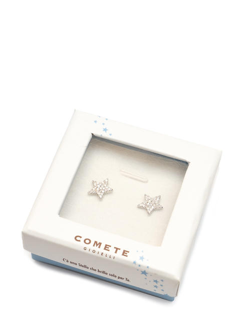 STELLA Boucles d'oreilles avec zircone cubique ACIER - Boucles d'oreilles