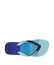 HAVAIANAS TOP LOGOMANIA Tongs bleu - Chaussures unisexe - 3