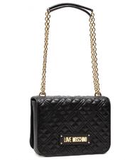 LOVE MOSCHINO NEW SHINY QUILTED Petit sac convertible Noir - Sacs pour Femme - 2