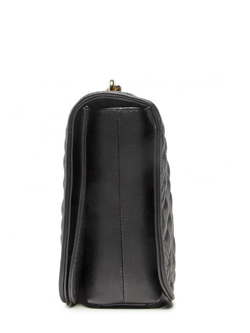NEW SHINY QUILTED Petit sac convertible Noir - Sacs pour Femme