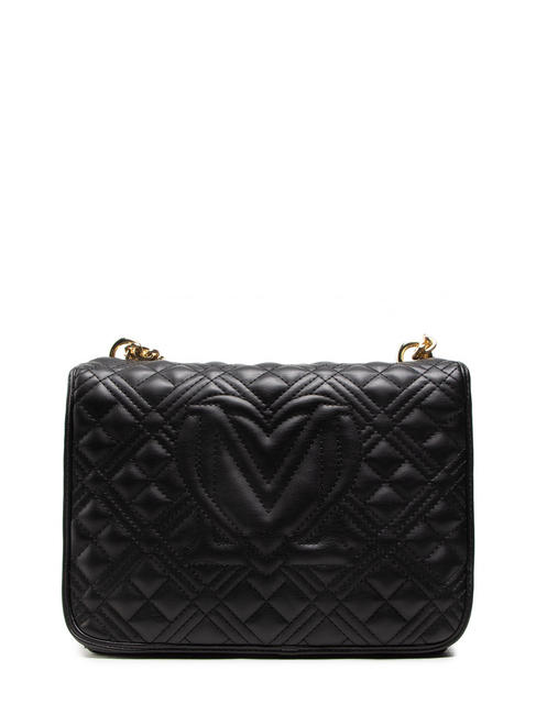 NEW SHINY QUILTED Petit sac convertible Noir - Sacs pour Femme