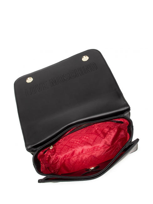 NEW SHINY QUILTED Petit sac convertible Noir - Sacs pour Femme