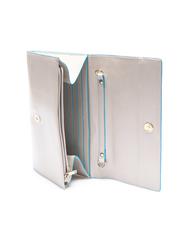 PIQUADRO CAMPIONARIO - BLUE SQUARE Portefeuille Clutch en cuir - Portefeuilles Femme
