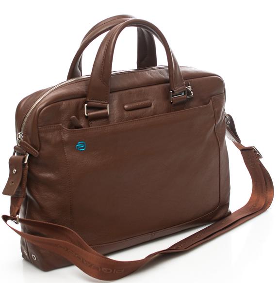 Dossier Ligne BLUE SQUARE OUT, support PC 14 " CUIR - Porte Documents Travail