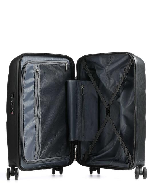 BON AIR DLX Chariot &agrave; bagages &agrave; main NOIR - Valises cabine