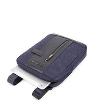 PIQUADRO BRIEF 2 sac ipad en tissu recycl&eacute; bleu - Sacs en Bandouli&egrave;res pour Homme - 3