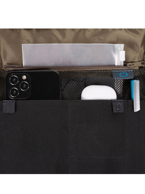 BRIEF 2 sac ipad en tissu recycl&eacute; bleu - Sacs en Bandouli&egrave;res pour Homme