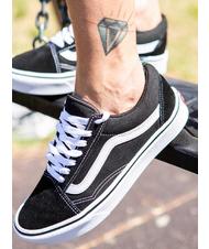 VANS OLD SKOOL baskets bl / wh - Chaussures unisexe - 8