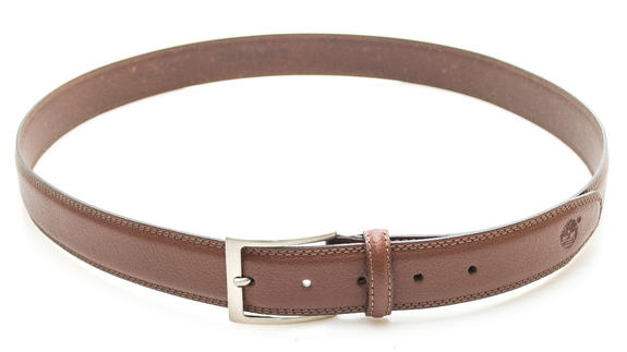 Ceinture CLASSIC, en cuir grain&eacute; COGNAC - Ceintures