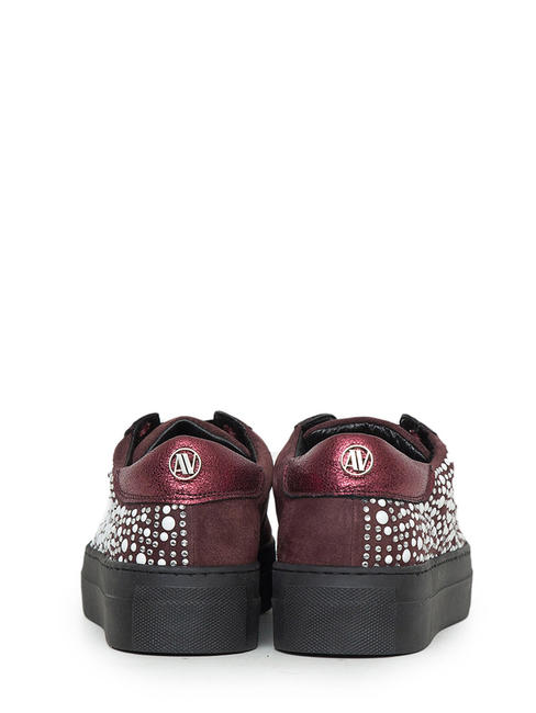 FRANCESCA Baskets bordeaux3 - Chaussures Femme