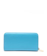 COCCINELLE  Portefeuille METALLIC SOFT en cuir grain&eacute; naturel Piscine - Portefeuilles Femme - 2