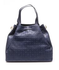 POLLINI HERITAGE EMBOSSED Sac &agrave; main bleu - Sacs pour Femme - 3