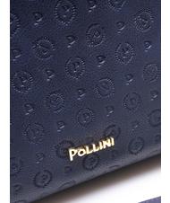 POLLINI HERITAGE EMBOSSED Sac &agrave; main bleu - Sacs pour Femme - 4
