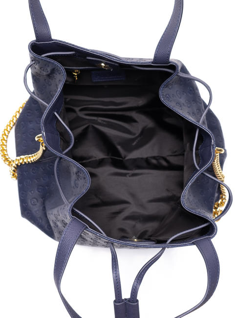HERITAGE EMBOSSED Sac &agrave; main bleu - Sacs pour Femme