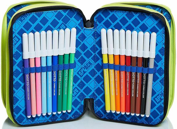 WEBKINS Mallette avec Kit Scolaire Complet Noir - &Eacute;tuis et Accessoires
