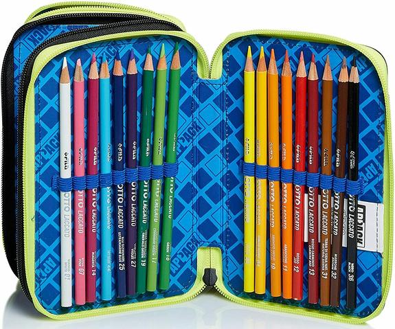 WEBKINS Mallette avec Kit Scolaire Complet Noir - &Eacute;tuis et Accessoires