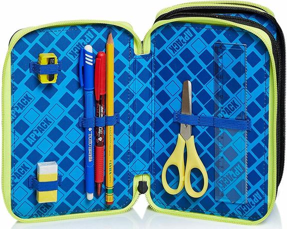 WEBKINS Mallette avec Kit Scolaire Complet Noir - &Eacute;tuis et Accessoires