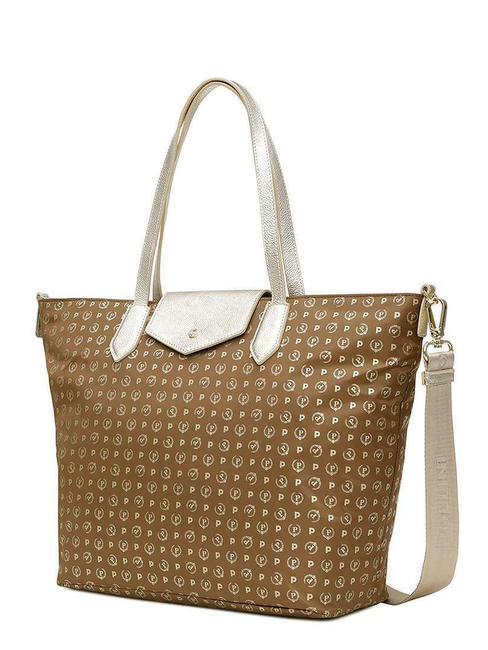 HERITAGE SOFT HERITAGE SOFT Sac cabas, avec bandouli&egrave;re sac en nylon souple h&eacute;ritage marron / or - Sacs pour Femme