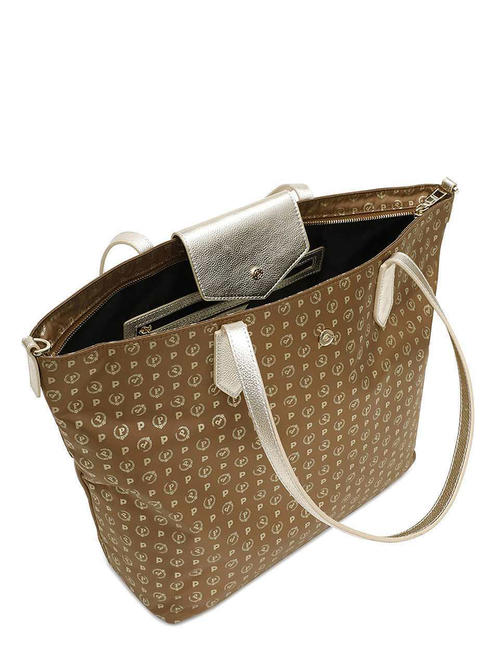 HERITAGE SOFT HERITAGE SOFT Sac cabas, avec bandouli&egrave;re sac en nylon souple h&eacute;ritage marron / or - Sacs pour Femme