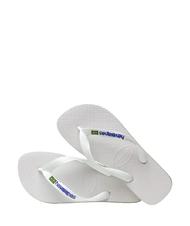 HAVAIANAS BRASIL LOGO Les tongs pour hommes blanc - Chaussures unisexe - 2