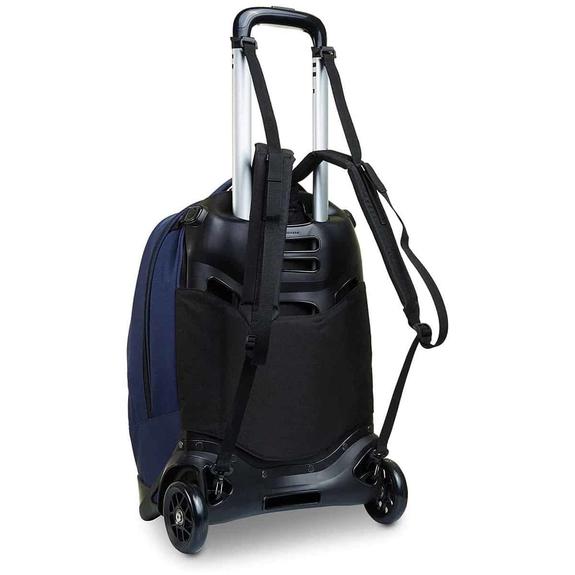 NEW PLUG Logo  Sac &agrave; dos avec chariot bleu patriote - Sacs &agrave; dos &agrave; roulettes